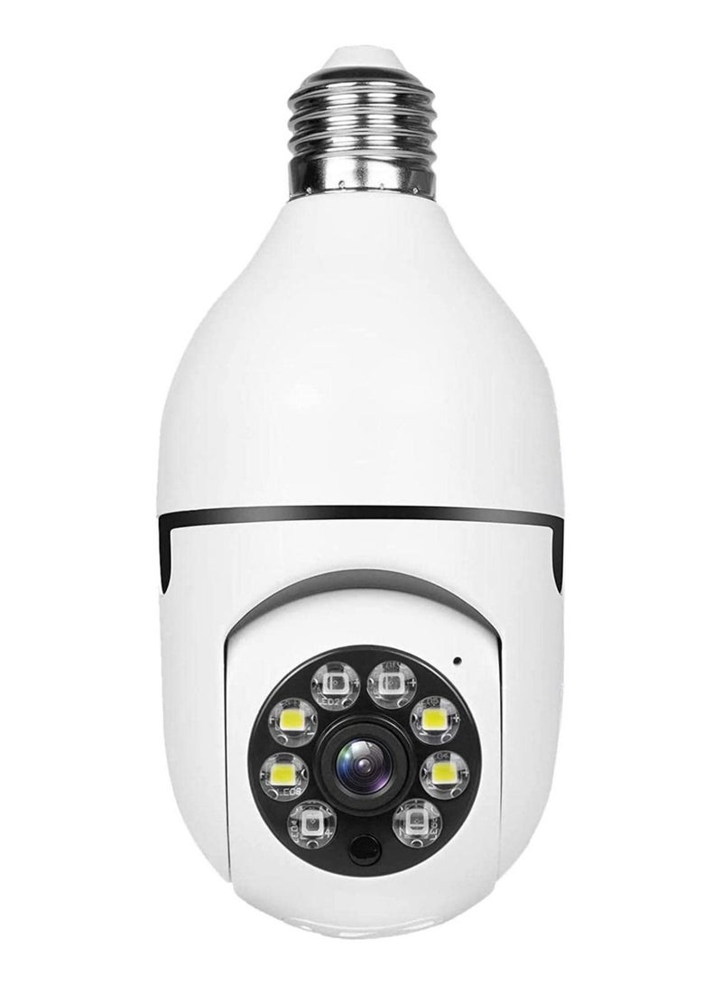 Bulb Camera 1080P Night Vision Camera PTZ Camera 4X Digital Zoom Monitor Home Security System WiFi Camera Full Color - Image 1