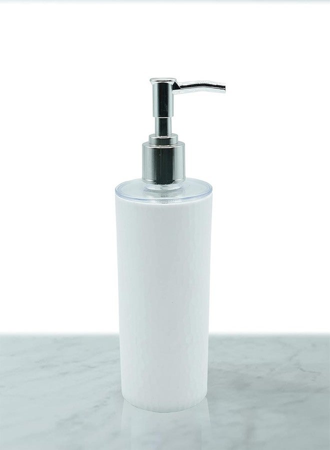 Shenron Plastic Refillable Handwash Soap Dispenser | Unbreakable Liquid Soap/Shampoo/Hand Wash/Sanitizer/Lotion Dispenser Bottle for Kitchen, Wash-Basin and Bathroom (White, Set of 1), 250 Ml - Image 1