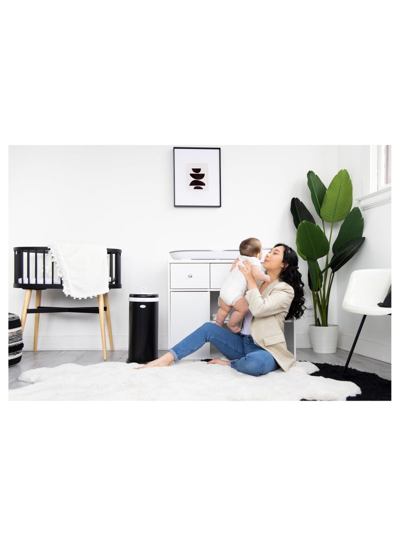 يبي أوبي - سطل حفاضات أسود غير لامع - Image 5