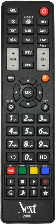 Next Satellite Remote 2000 Hd Machina