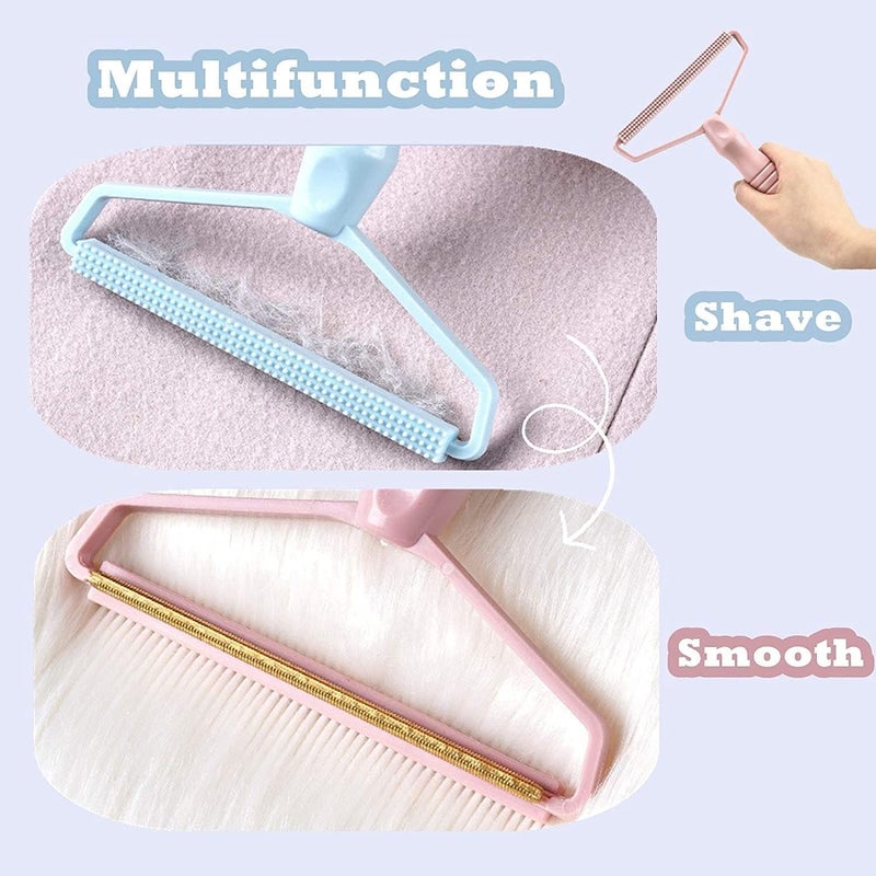 Vichip Pack of 1 Portable Lint Remover Pet Fur Remover Clothes Fuzz Remover Hairball Quick Epilator Shaver for Removing Dust Perfect Clothing Furniture Couch Carpet Lint Brush Multi Color - Image 3