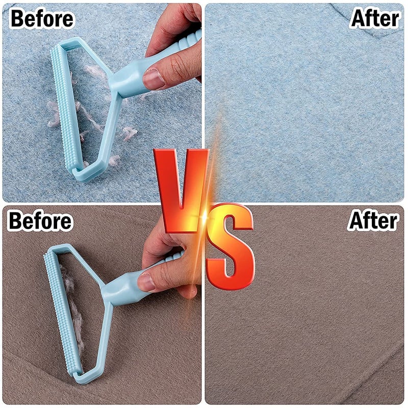 Vichip Pack of 1 Portable Lint Remover Pet Fur Remover Clothes Fuzz Remover Hairball Quick Epilator Shaver for Removing Dust Perfect Clothing Furniture Couch Carpet Lint Brush Multi Color - Image 4