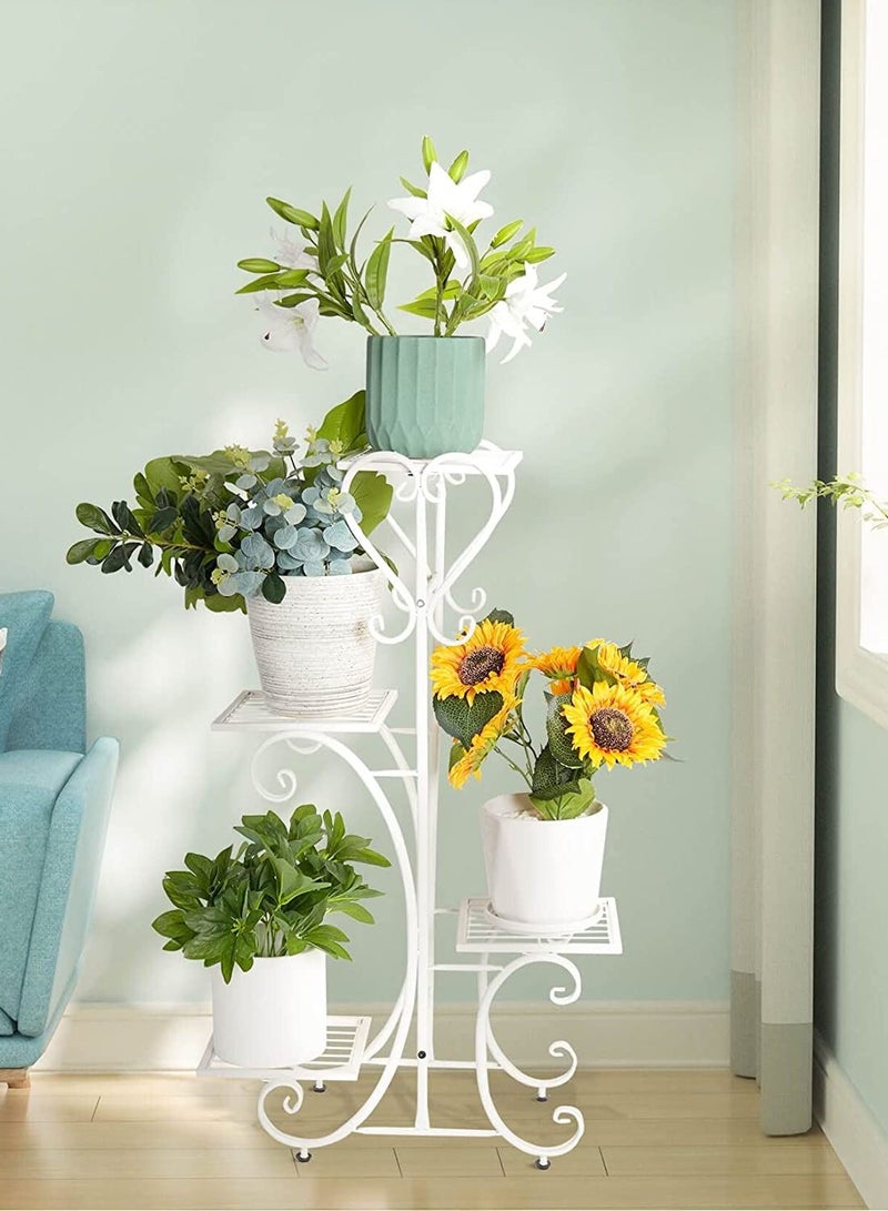 Meetion 4 Tier Flower Pot Display Rack with Potted Planter Shelves Indoor Storage - Image 4