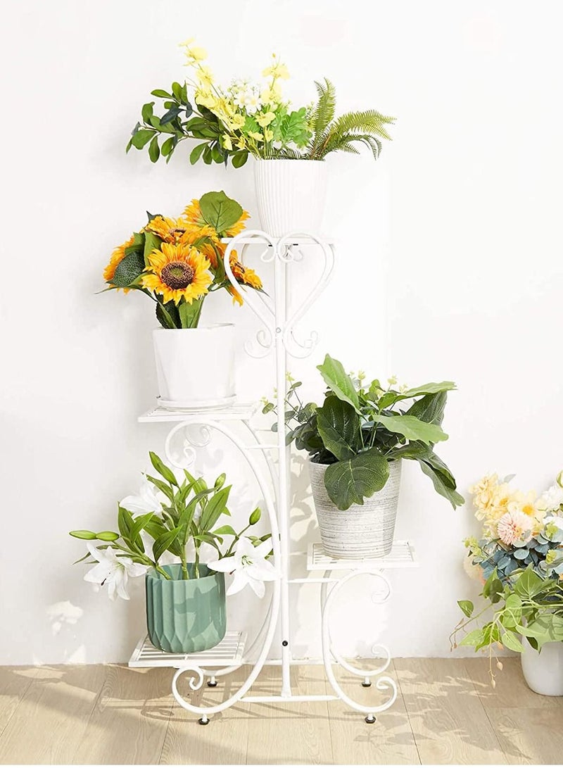 Meetion 4 Tier Flower Pot Display Rack with Potted Planter Shelves Indoor Storage - Image 3