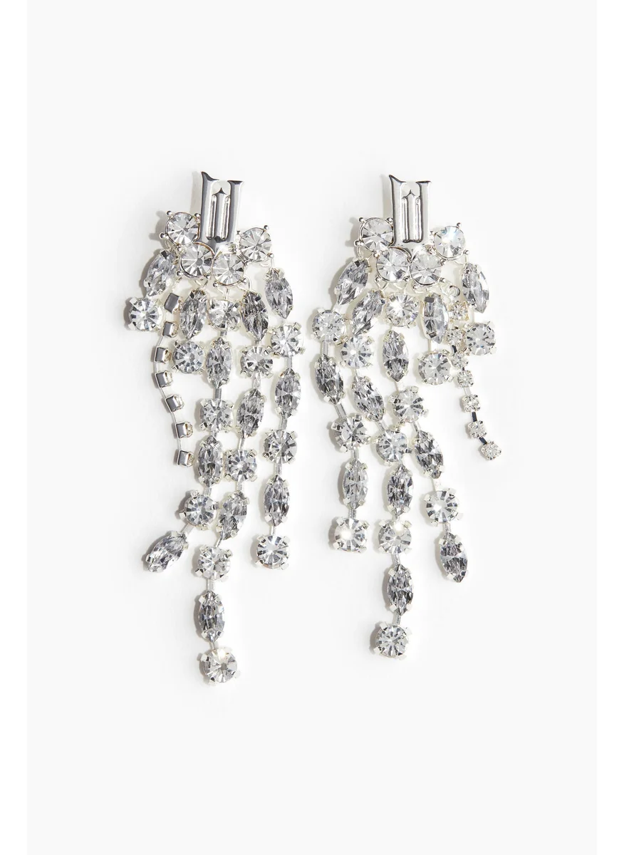 H&M Long Rhinestone Earrings