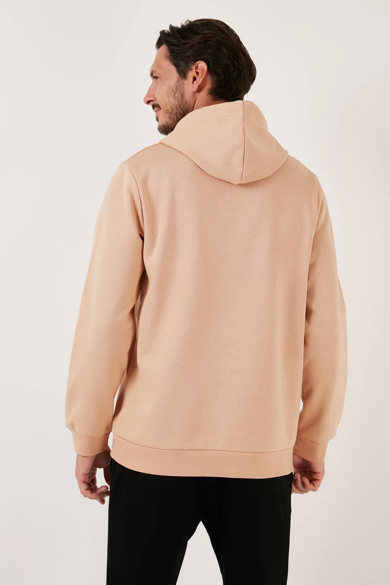 Buratti Slim Fit Hooded Kangaroo Pocket Furry Inside Soft Drawstring Sweat Men's Sweat 5905281