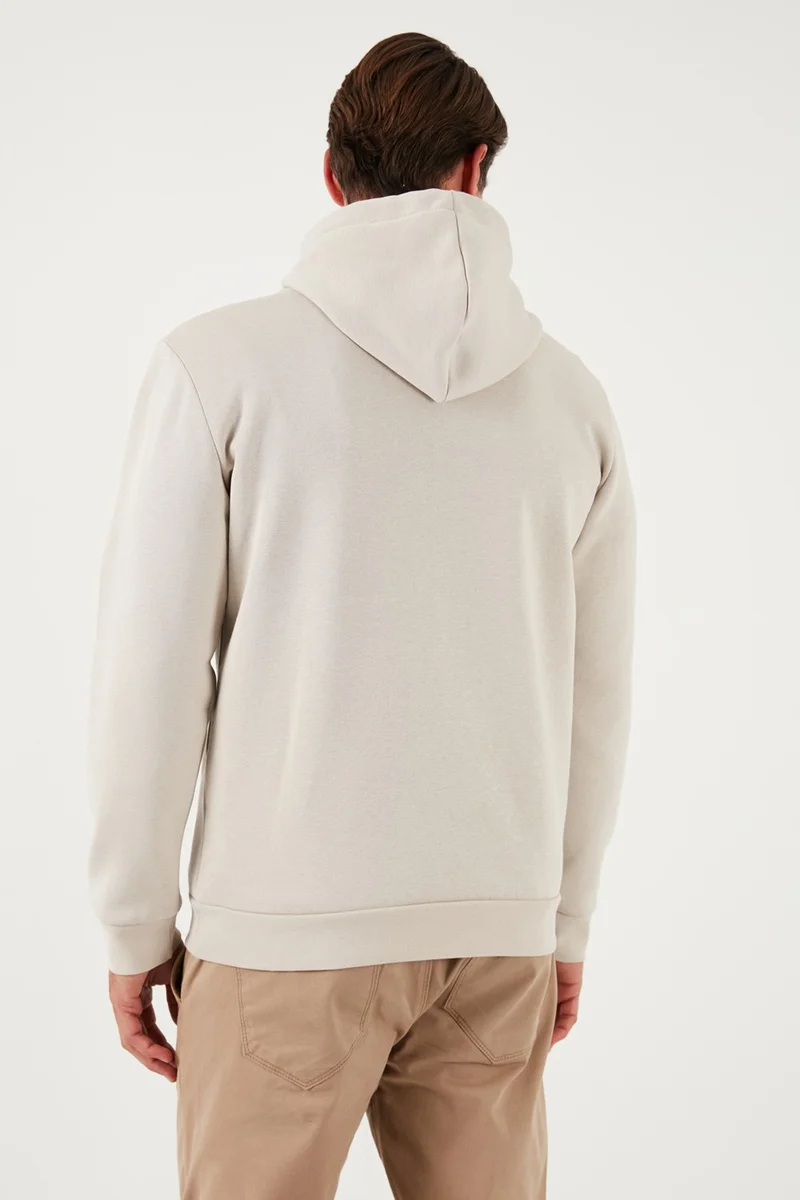Buratti Slim Fit Hooded Kangaroo Pocket Furry Inside Soft Drawstring Sweat Men's Sweat 5905281