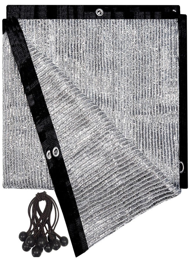 UNIUP 70% Aluminets Shade Cloth Silver Tarps Fabric Privacy Screen Pet Shade Car Cover Patio Garden Pergola Cover Canopy with Grommets and Ball Bungee, Aluminum Shade Net 13 ft x 14 ft - Image 1
