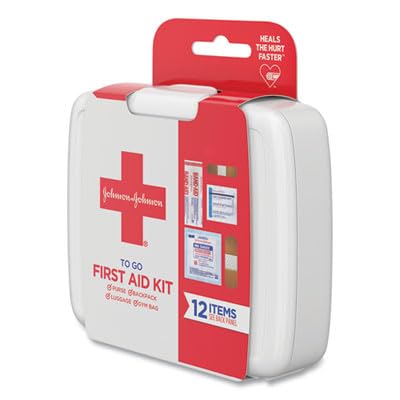 Band-Aid Johnson & Johnson First Aid to Go Portable Mini Travel Kit, 12 Pieces - Image 5