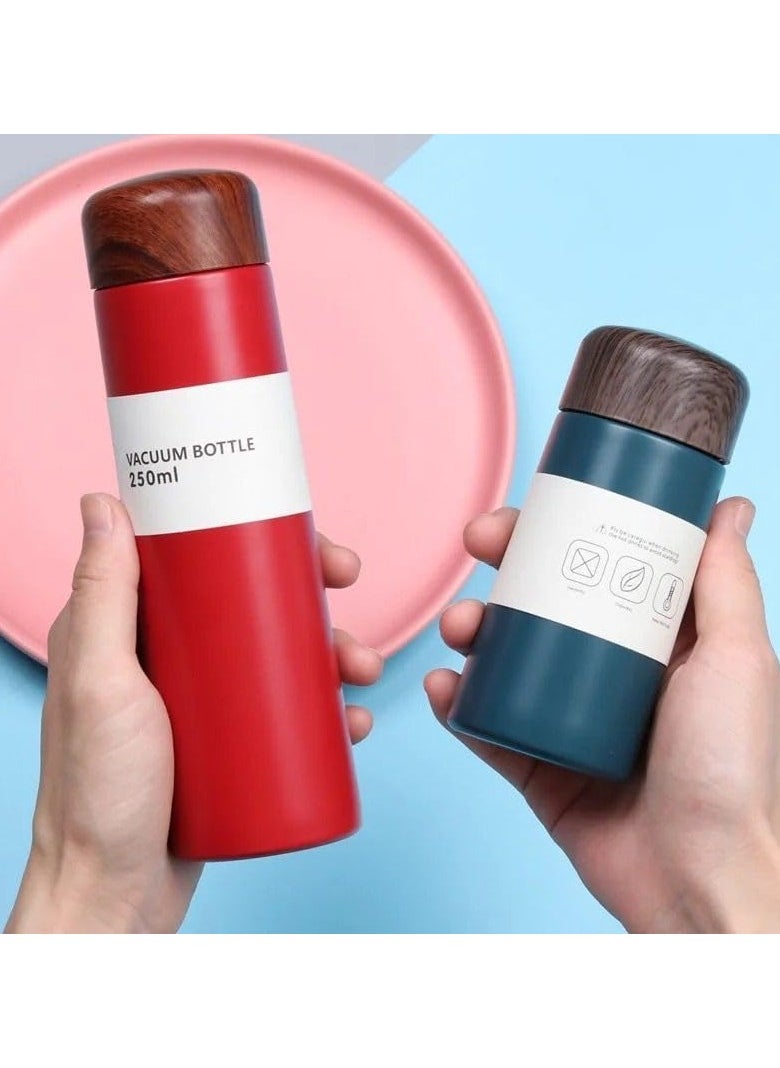 QSHOP Premium 304 Stainless Steel Japanese Style Water Mug High Quality Small Cute Wood Grain Refreshing Innovative Lightweight Pocket Water Mug Capacity (150ml) Outdoor by QShop®️  - Image 4