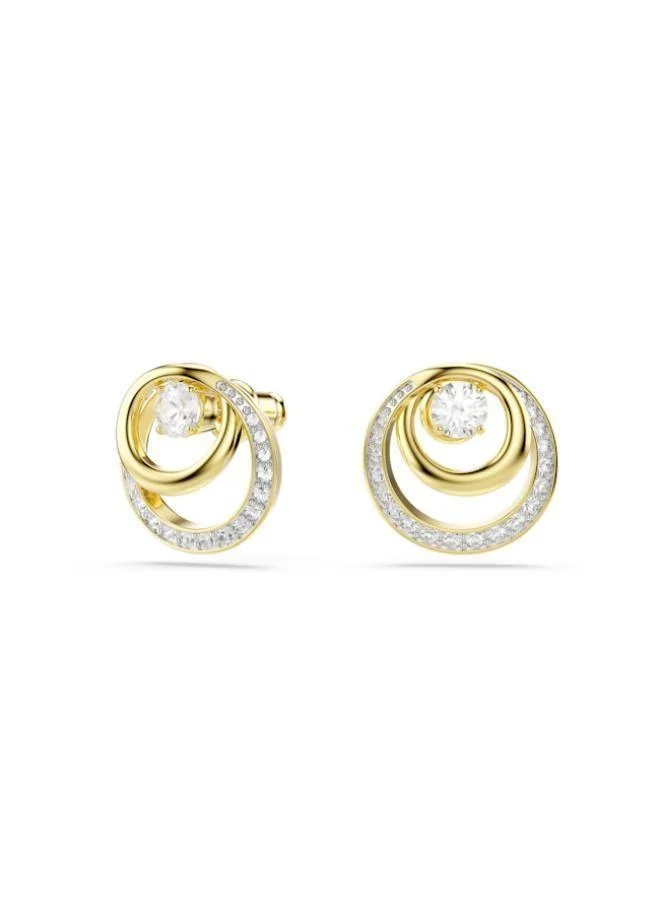 Swarovski  Hyperbola Crystal Gold Tone Plated Pierced Earrings for Women | Best Price UAE