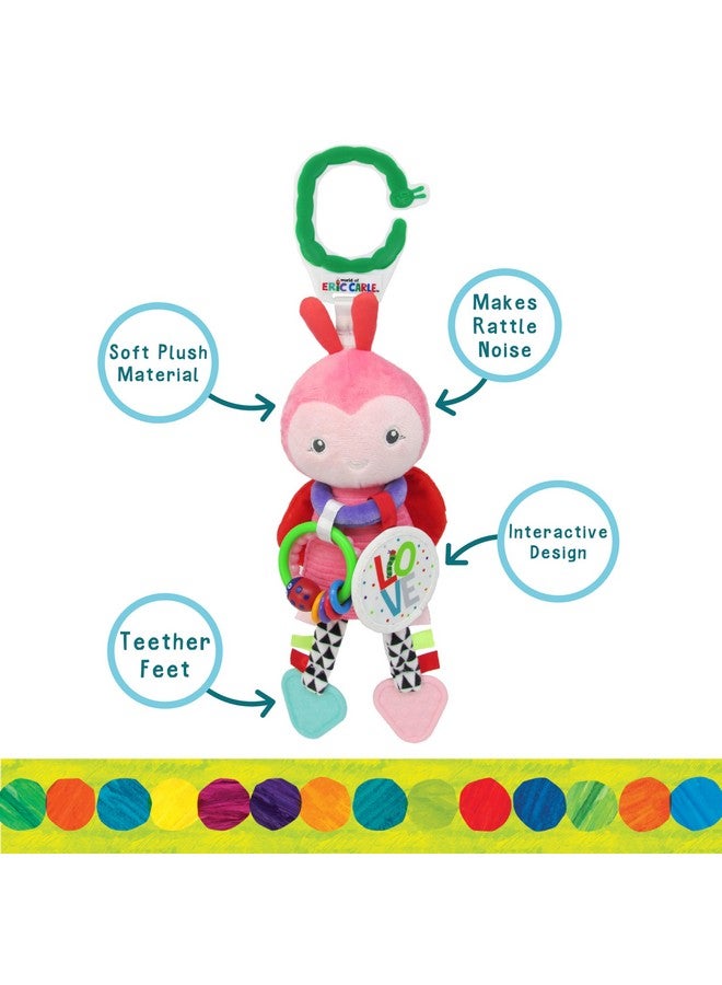 Kids Preferred Eric Carle The Very Hungry Caterpillar On the Go Developmental Plush Ladybug, 14"  - Image 3