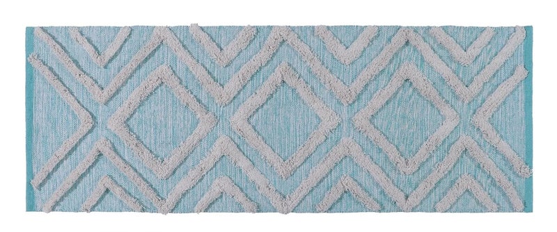 STONEMUNK ® Runner for Living Room | 22x60 Inch | Indoor Floor Rugs for Bedroom | Suitable for Home or Office | Runner for Kichen | Machine Washable Carpet | Cotton Runner - (Sky - T) - Image 5