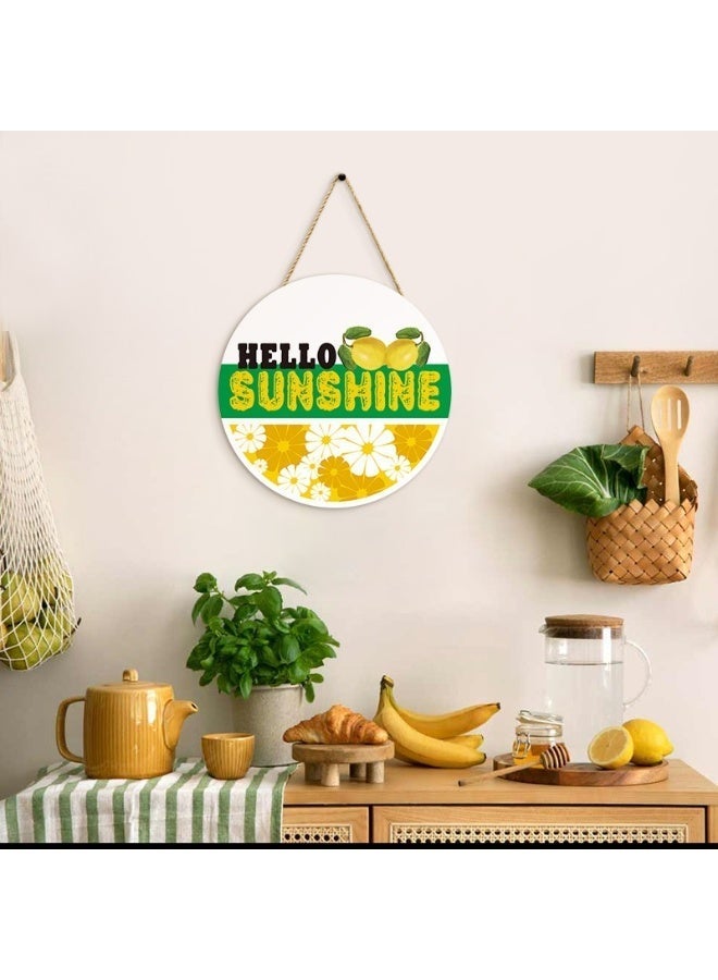 Lemon element decorative round welcome sign, suitable for home, office, kitchen, farmhouse, and classroom - Image 4