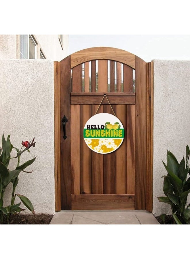 Lemon element decorative round welcome sign, suitable for home, office, kitchen, farmhouse, and classroom - Image 3