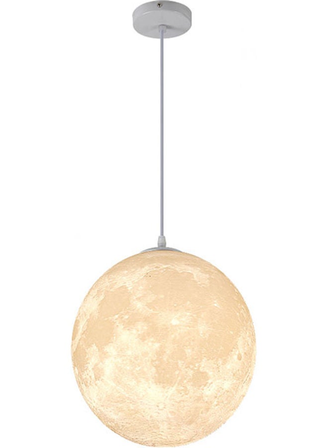 مصباح خلفي بطبعة ثلاثية الأبعاد للقمر أبيض