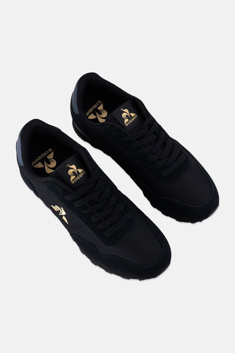 le coq sportif Men Lace Up Casual Shoes, Black  - Image 3