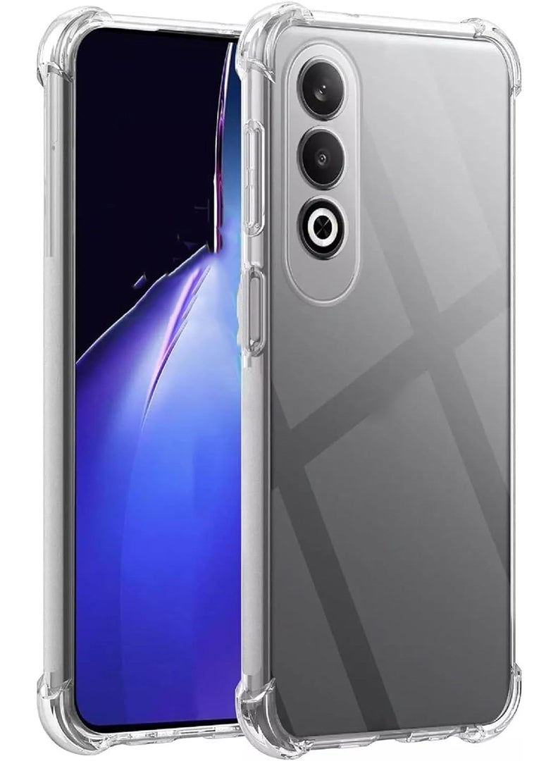 Theodor Oppo K12 Clear Case, Shock-Absorption TPU Cell Phone Cover with Reinforced Corners, Soft Flexible & Crystal Clear Protective Bumper Case - Image 1