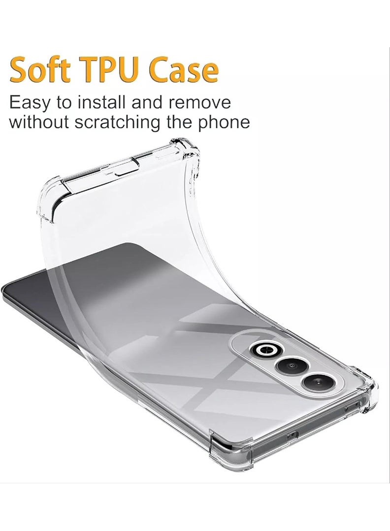 Theodor Oppo K12 Clear Case, Shock-Absorption TPU Cell Phone Cover with Reinforced Corners, Soft Flexible & Crystal Clear Protective Bumper Case - Image 2
