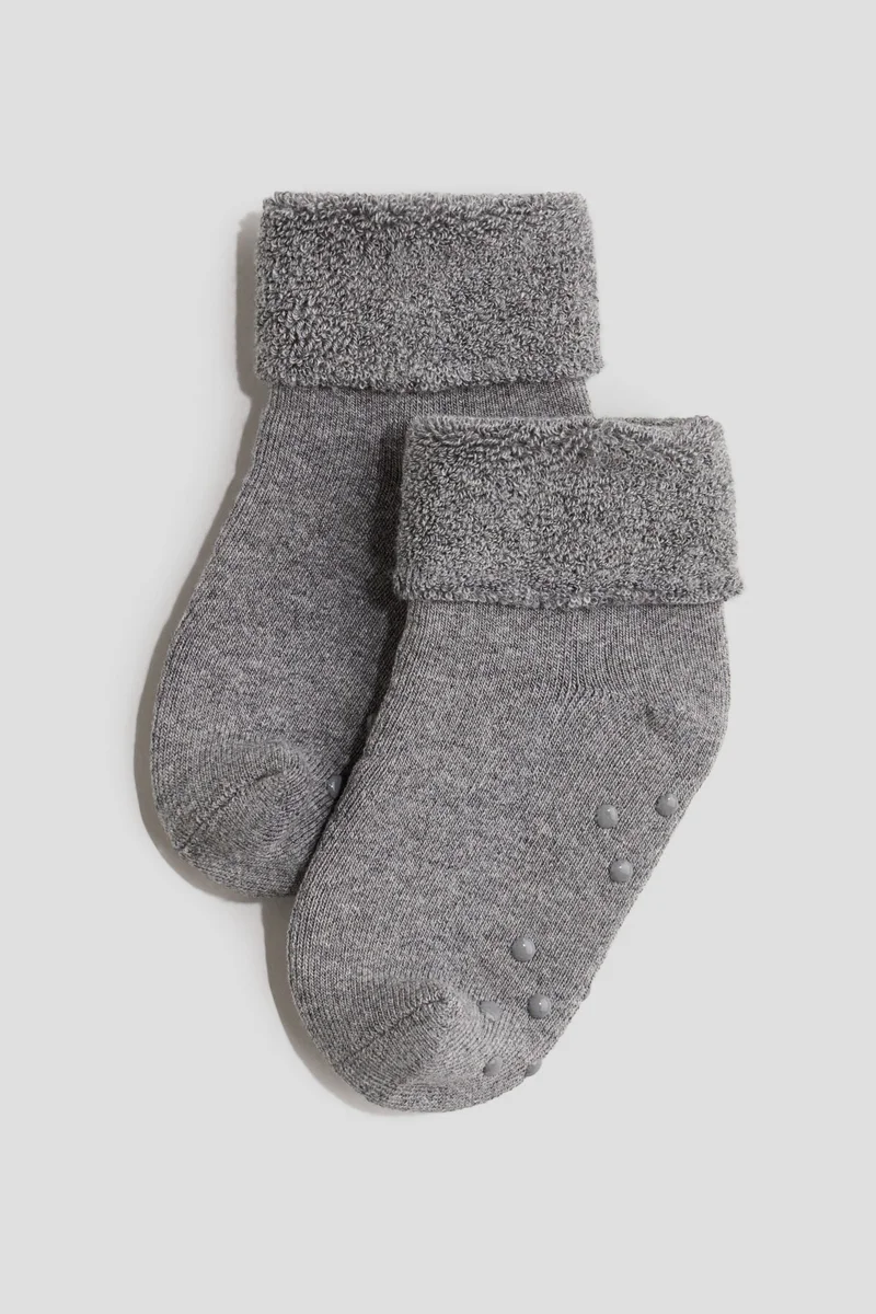 H&M 5-Pack Anti-Slip Terry Socks