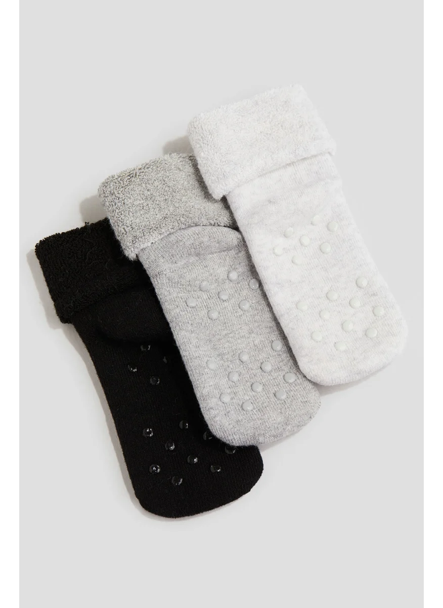 H&M 5-Pack Anti-Slip Terry Socks