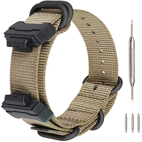Lijinlan Strap Compatible with Casio G-Shock, Men Nylon Replacement Watch Band for G-Shock DW5600/GWM5610/DW6900/DW9052/GW100/GA100/GD120/GA400 - Image 1