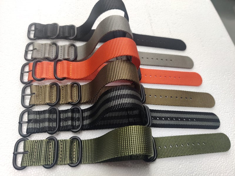Lijinlan Strap Compatible with Casio G-Shock, Men Nylon Replacement Watch Band for G-Shock DW5600/GWM5610/DW6900/DW9052/GW100/GA100/GD120/GA400 - Image 3