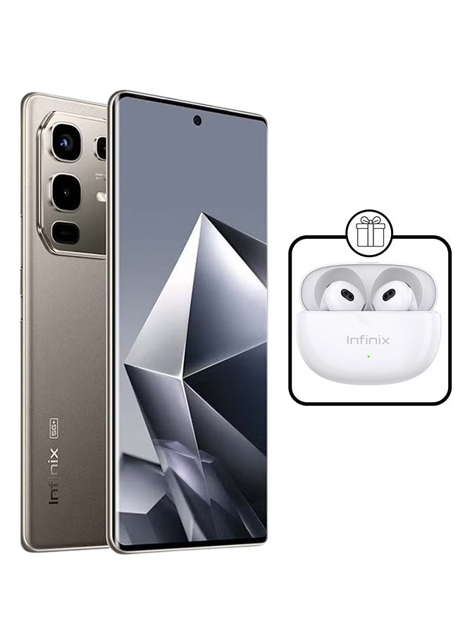 Infinix Note 50S Dual SIM Titanium Grey 16GB RAM (8+8) 256GB 5G+ With Infinix XE31 Earbuds - Middle East Version - Image 1