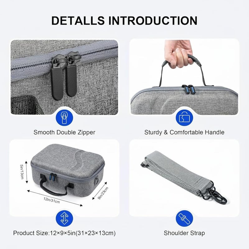 MAKINGTEC Carrying Case for Meta Quest 3, Travel Storage Case for Oculus Quest 3 with Elite Strap, Controllers and Other Accessories, Hard Case and Soft Lining for Travel and Storage - Image 5