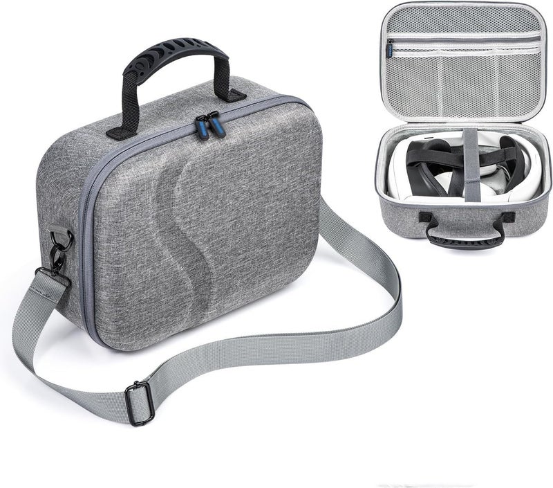 MAKINGTEC Carrying Case for Meta Quest 3, Travel Storage Case for Oculus Quest 3 with Elite Strap, Controllers and Other Accessories, Hard Case and Soft Lining for Travel and Storage - Image 1