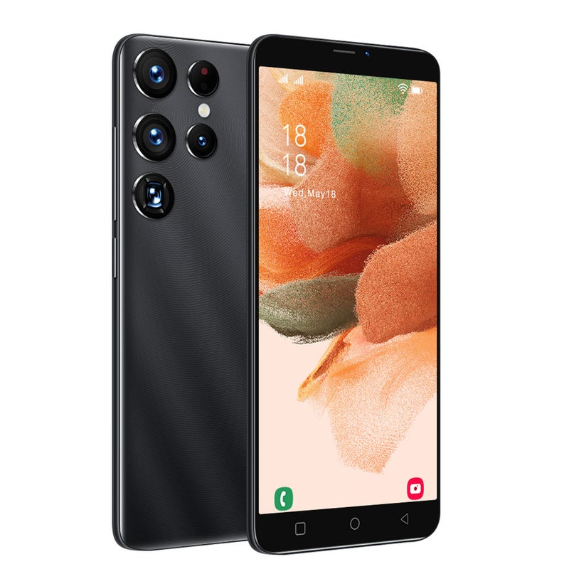 Generic (Unbranded) 5.0 inch S22Ultra Smartphone Face Recognition MTK6572 Dual-core 512M RAM 4GB ROM Android 4.4 Cellphone Black EU Plug - Image 1