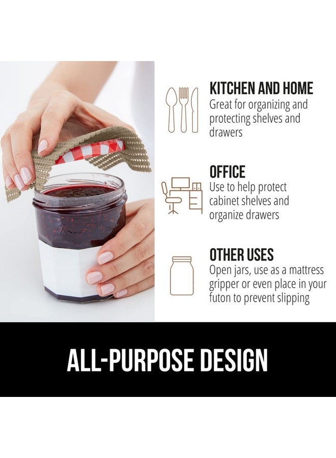 GORILLA GRIP powerGRIP Drawer Shelf and Cabinet Liner, Thick Strong Hold, Non-Adhesive Liners Protect Kitchen Cabinets and Cupboard, Bathroom Drawers, Easy Install, Breathable Mat, 12" x20', Beige - Image 5