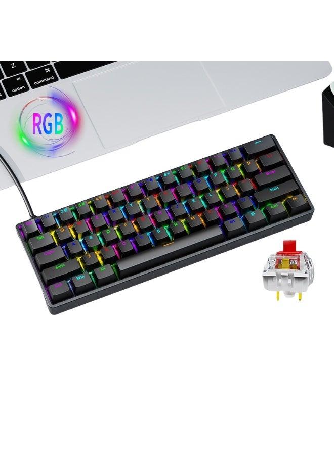 KUYING New Wired Mechanical Tactile Backlit Gaming Keyboard 