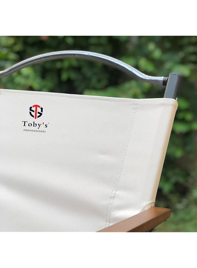 Toby's Folding Camping Chair For Adults Outside Heavy Duty Aluminum Alloy Frame with Armrest Comfortable (57x53x82cm) - Image 5