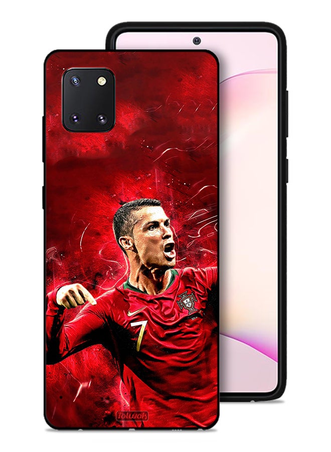 Tolwak Samsung Galaxy Note 10 Lite Protective Case Cover Cristiano Ronaldo - Image 1