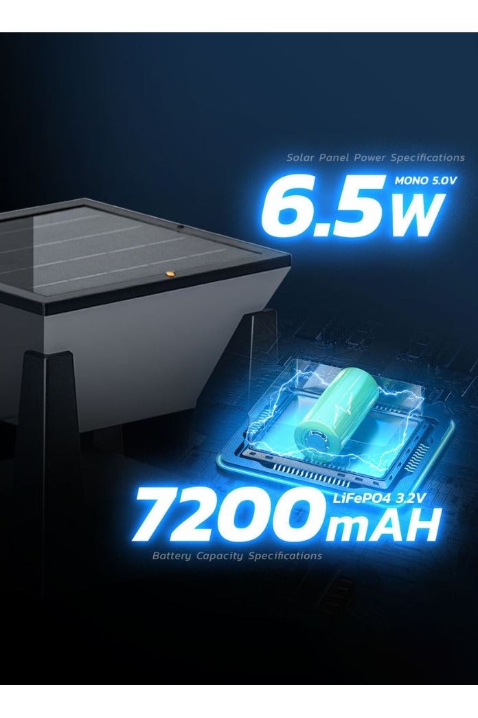 مودي طقم 2 مصباح شمسي للأعمدة – إضاءة LED خارجية، مقاومة للماء IP65، بـ 3 ألوان (3000K/4500K/6500K)، تشغيل تلقائي – للحديقة، الأسوار، الشرفات - Image 5
