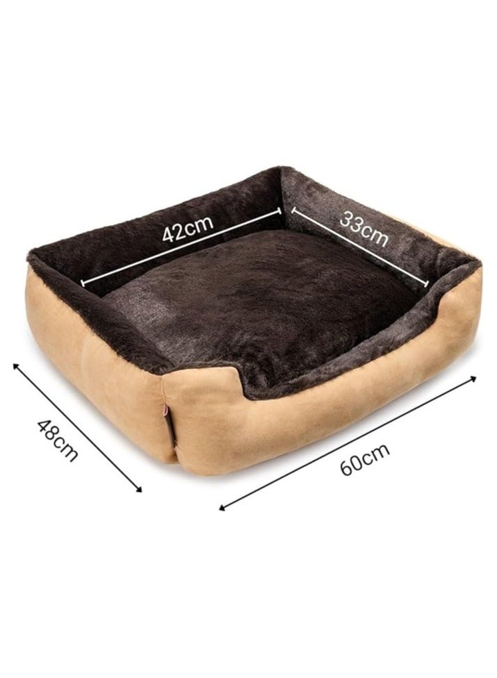 مورو مورو عش كلب مربع كبير – سرير فاخر ومريح للكلاب والقطط - Image 2