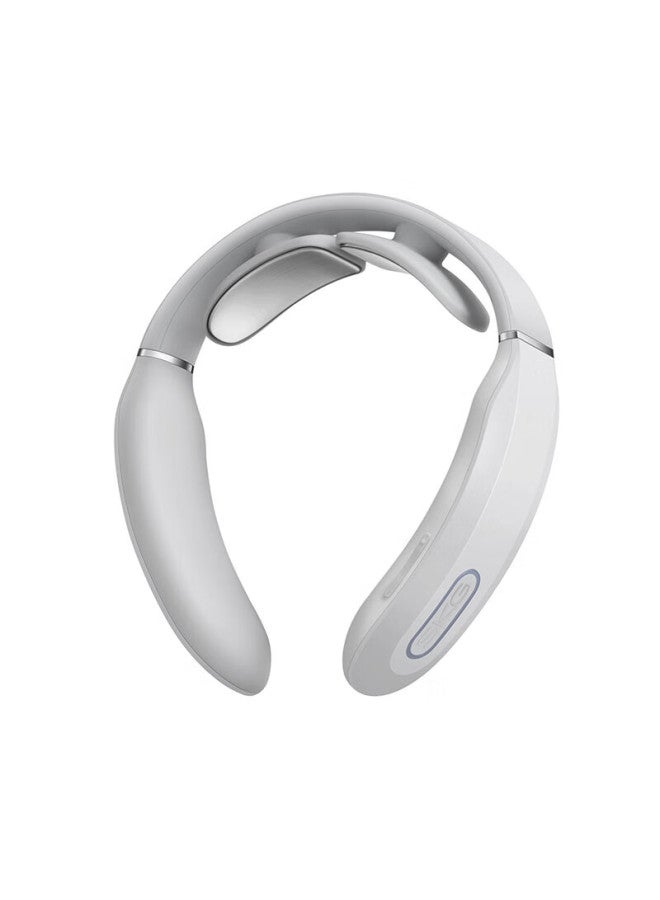 Skg Neck Massager K3, Neck Massager With Heat Therapy, Electromagnetic Pulse U-shaped Pillow, Light Gray - Image 1