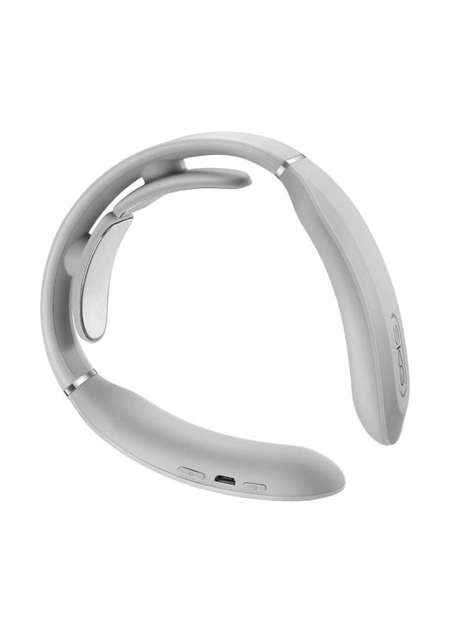 Skg Neck Massager K3, Neck Massager With Heat Therapy, Electromagnetic Pulse U-shaped Pillow, Light Gray - Image 2