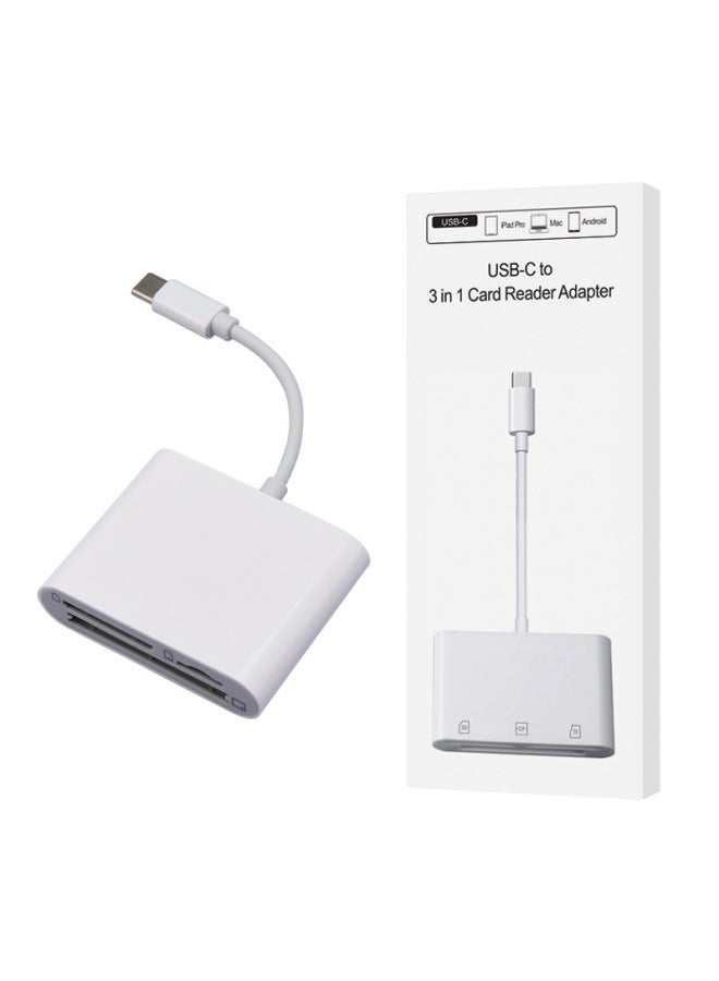 نيوترل لقراءة بطاقة Apple 15 Pro Max للهاتف المحمول من نوع Type-C، قارئ بطاقات TF، بطاقة SD، كاميرا CF، محول ثلاثي في واحد - Image 1