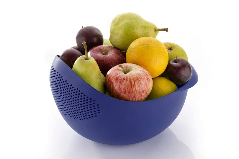 Black Olive Rice Bowl Strainer With Drain Holes - Plastic Strain Bowl For Kitchen Useful - Vegetable & Fruit Washer & Rice Strainer Basket For Kitchen Sink - Strainer & Drain Bowl Pack of 1 Multicolor - Image 4