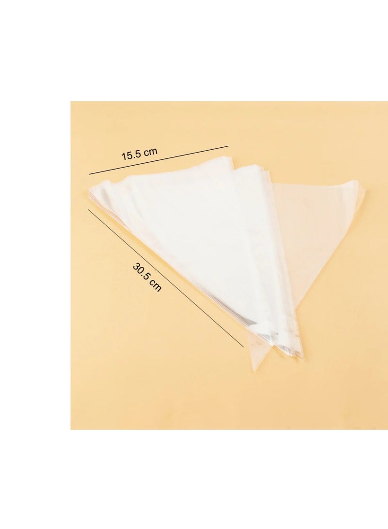 Generic A set of (100) transparent plastic bags for distributions 30.5*15.5 cm - Image 1