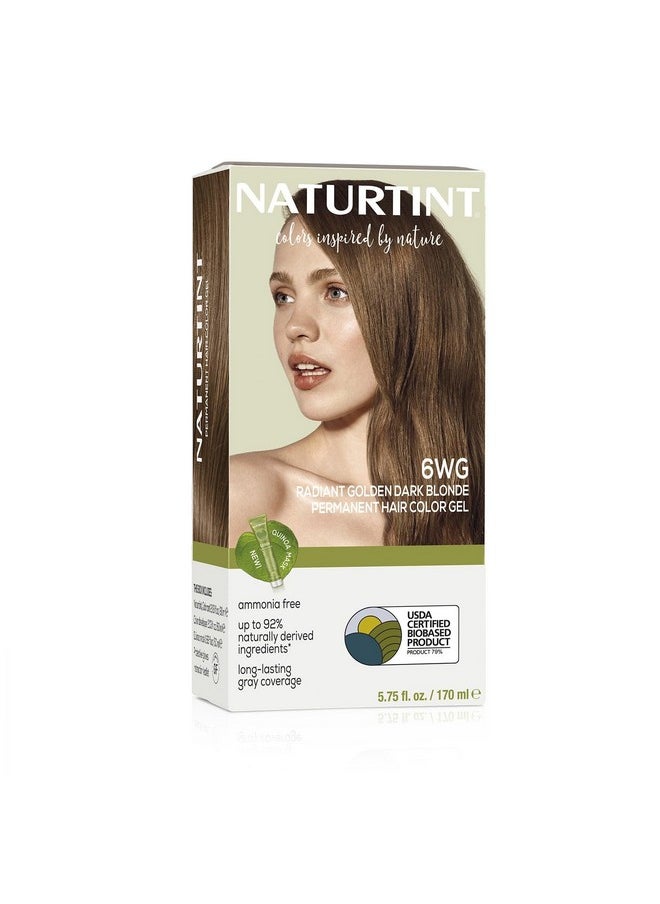 NATURTINT Permanent Hair Color 6Wg Radiant Golden Dark Blonde (Pack Of 1) Ammonia Free Vegan Cruelty Free Up To 100% Gray Coverage Long Lasting Results (Packaging May Vary)  - Image 1
