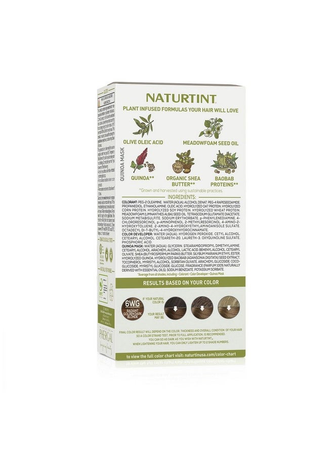 NATURTINT Permanent Hair Color 6Wg Radiant Golden Dark Blonde (Pack Of 1) Ammonia Free Vegan Cruelty Free Up To 100% Gray Coverage Long Lasting Results (Packaging May Vary)  - Image 3