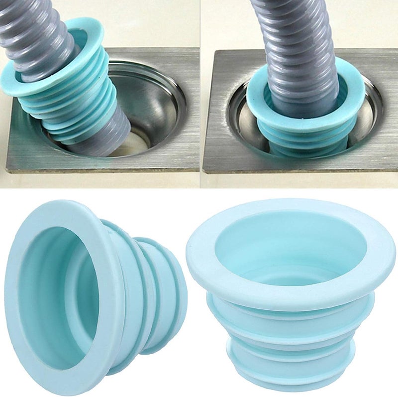 Krivety KRIVETY Kitchen Pipe Sewer Seals Deodorant Sealing Plug Washing Machine Drain Pipe Connector Floor Drain Sealing Plug Silicone Floor Drain Backflow Preventer Apply to Bathroom Laundry Room Kitchen (4)  - Image 3