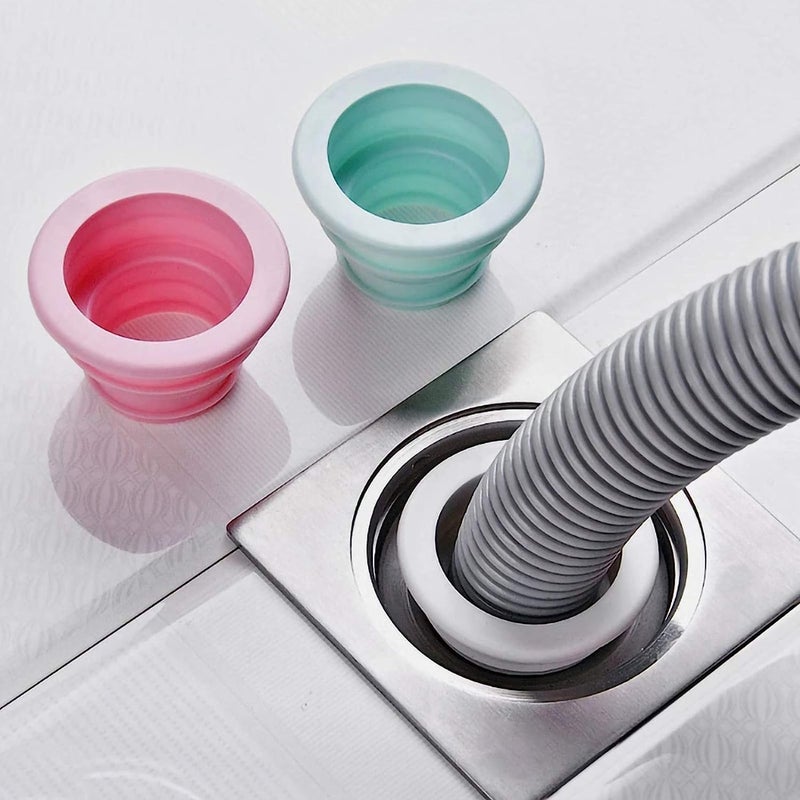 Krivety KRIVETY Kitchen Pipe Sewer Seals Deodorant Sealing Plug Washing Machine Drain Pipe Connector Floor Drain Sealing Plug Silicone Floor Drain Backflow Preventer Apply to Bathroom Laundry Room Kitchen (4)  - Image 4