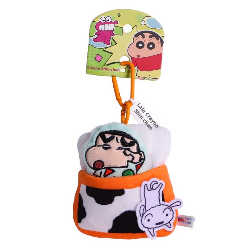 Official Crayon Shin-chan Pull-out Sleeping Plush Keychain - Image 5