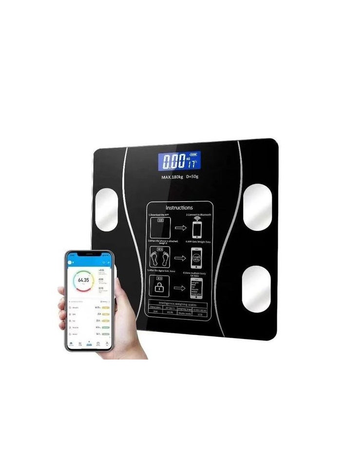 Generic Multifunctional Bluetooth Scale Fat Scale Weight Scale  - Image 1