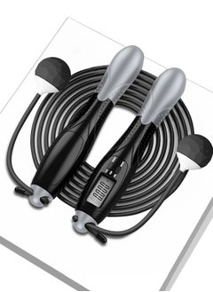 AHAKAC Dual Purpose Digital Jump Rope - Adjustable Counting Skipping Rope - Multimode Skipping Rope with Calories - 360° anti-winding - Cordless Jumping Rope for Fitness Exercise Gym  - Image 1