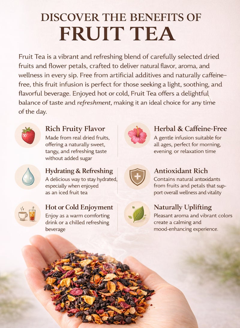 Zahr Dried Fruit Tea – Premium Mixed Dried Botanical Fruits & Flowers | Natural Herbal Fruit Tea for Gardening, Horticulture, Potpourri & Aromatic Use - Image 4